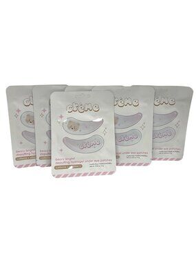Creme Shop Bearry Bright Depuffing Hydrogel Under Eye Patches 6 Sets Caffiene